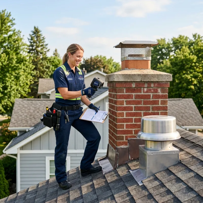 Technician inspecting a Bellarine roof cavity and ductwork for a dead bird